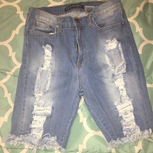 Fashion nova high waisted jean shorts